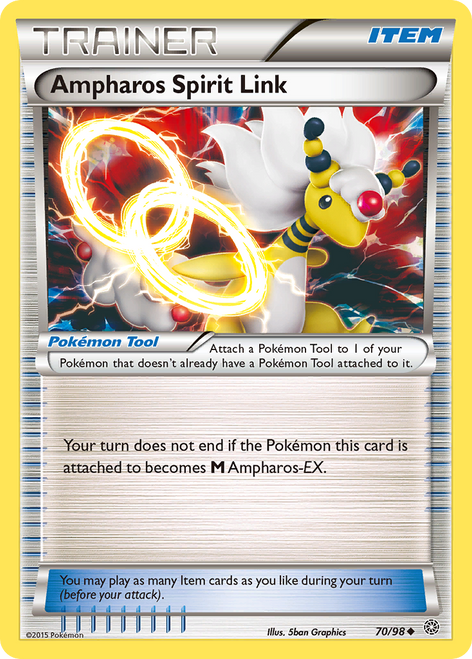 Ampharos Spirit Link 70/98 - Ancient Origins Reverse Holofoil