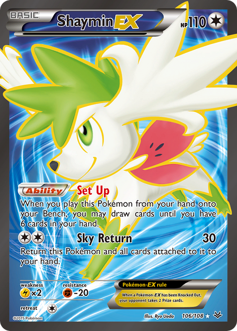 Shaymin-EX 106/108 - Roaring Skies Holofoil