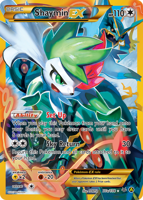Shaymin-EX 77a/108 - Roaring Skies Holofoil