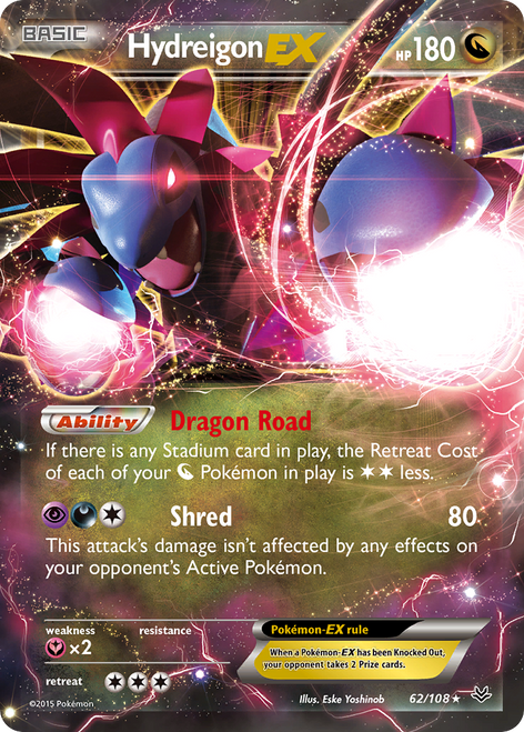 Hydreigon-EX 62/108 - Roaring Skies Holofoil