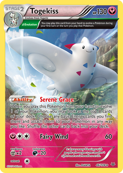 Togekiss 46/108 - Roaring Skies Reverse Holofoil