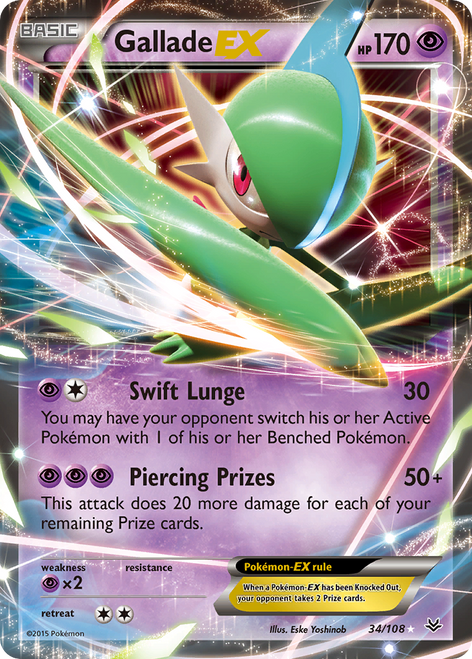 Gallade-EX 34/108 - Roaring Skies Holofoil