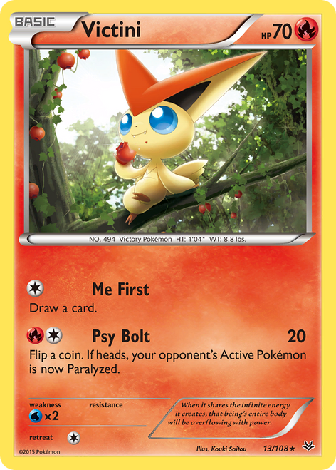 Victini 13/108 - Roaring Skies Reverse Holofoil