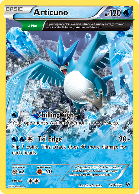 Articuno 17/108 - Roaring Skies Reverse Holofoil