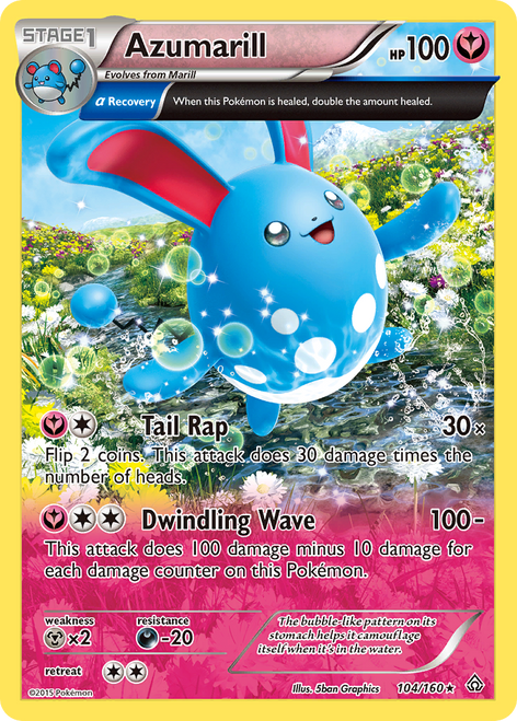 Azumarill 104/160 - Primal Clash Holofoil