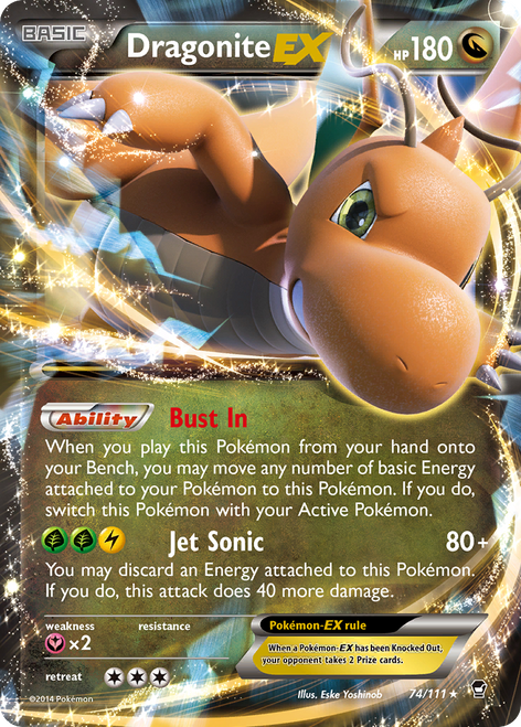 Dragonite-EX 74/111 - Furious Fists Holofoil