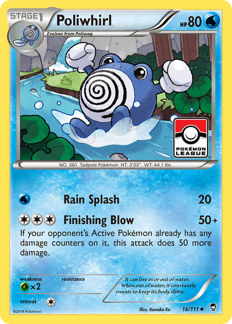 Poliwhirl 16/111 - Furious Fists Reverse Holofoil