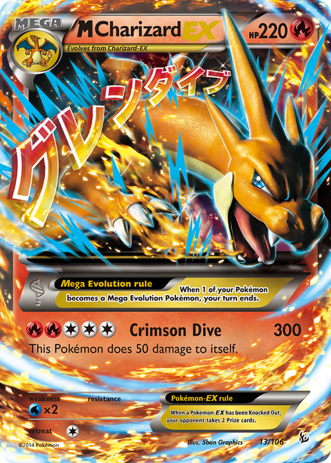 M Charizard-EX 13/106 - Flashfire Holofoil