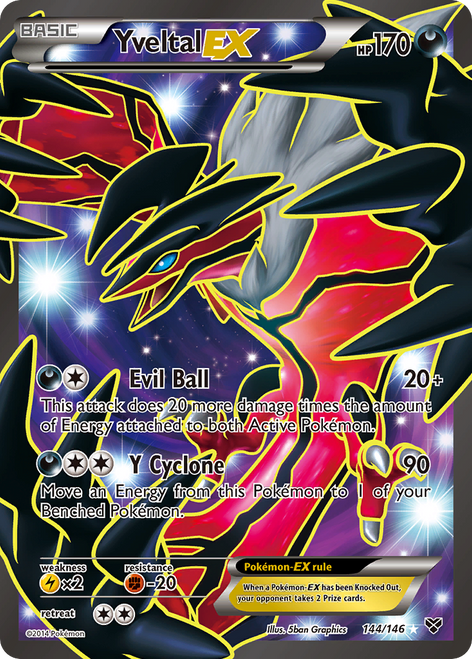 Yveltal-EX 144/146 - XY Holofoil