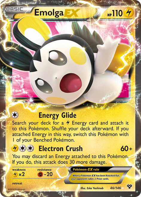 Emolga-EX 46/146 - XY Holofoil