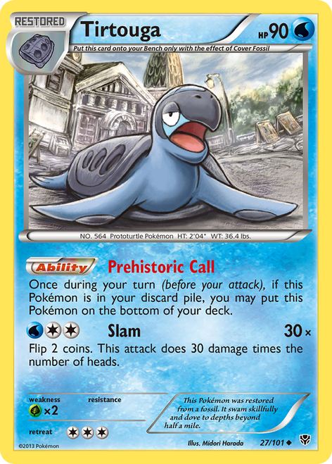 Tirtouga 27/101 - Plasma Blast Reverse Holofoil