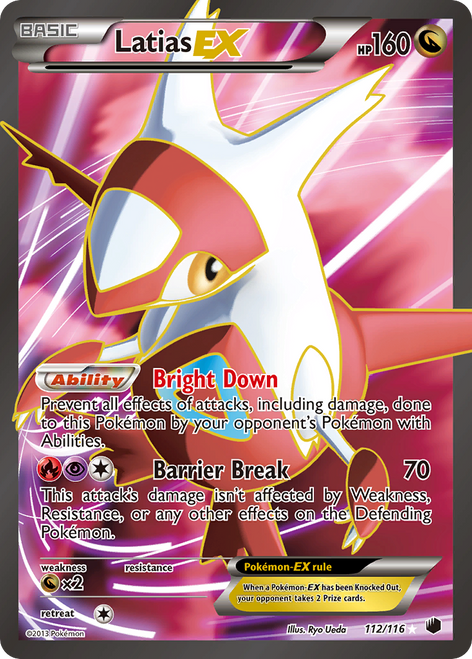 Latias-EX 112/116 - Plasma Freeze Holofoil