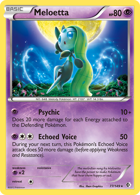 Meloetta 77/149 - Boundaries Crossed Holofoil