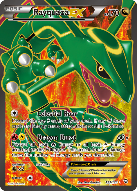 Rayquaza-EX 123/124 - Dragons Exalted Holofoil