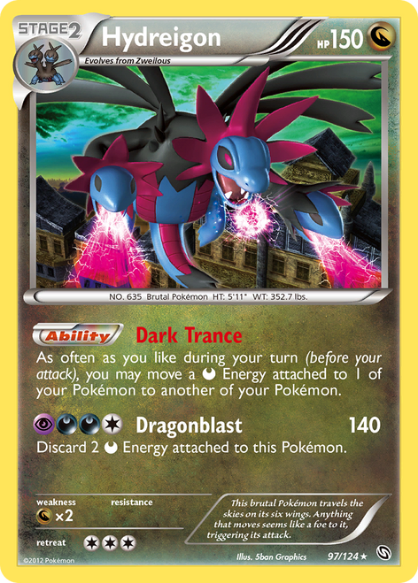 Hydreigon 97/124 - Dragons Exalted Holofoil