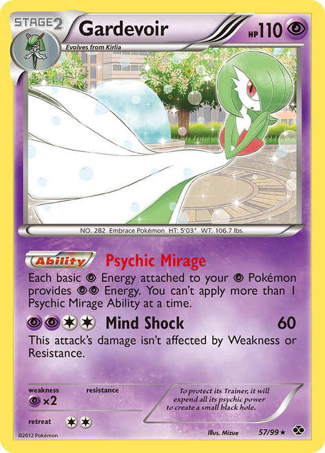 Gardevoir 57/99 - Next Destinies Reverse Holofoil