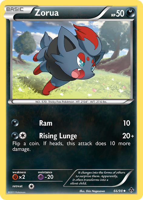 Zorua 66/98 - Emerging Powers Reverse Holofoil