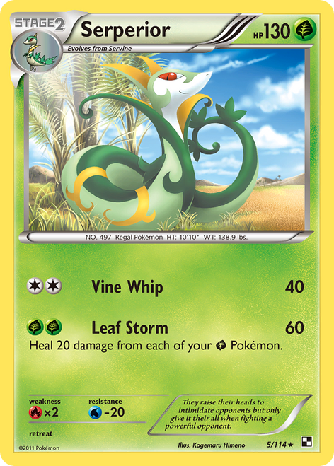 Serperior 5/114 - Black  White Reverse Holofoil