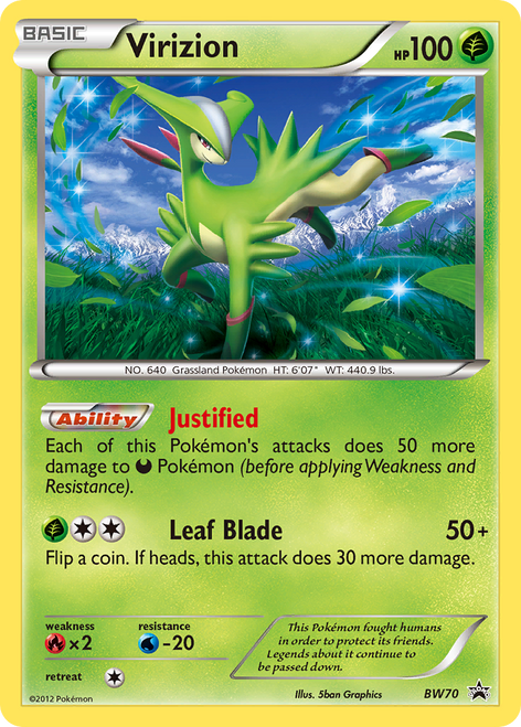 Virizion BW70/101 - BW Black Star Promos Holofoil
