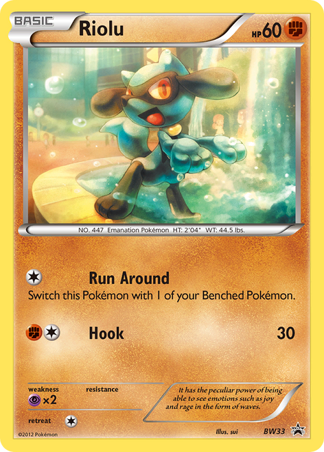 Riolu BW33/101 - BW Black Star Promos