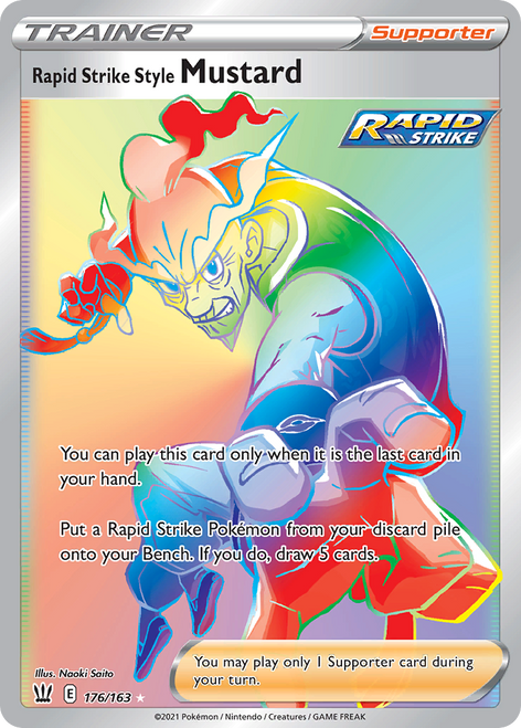 Rapid Strike Style Mustard 176/163 - Battle Styles Holofoil