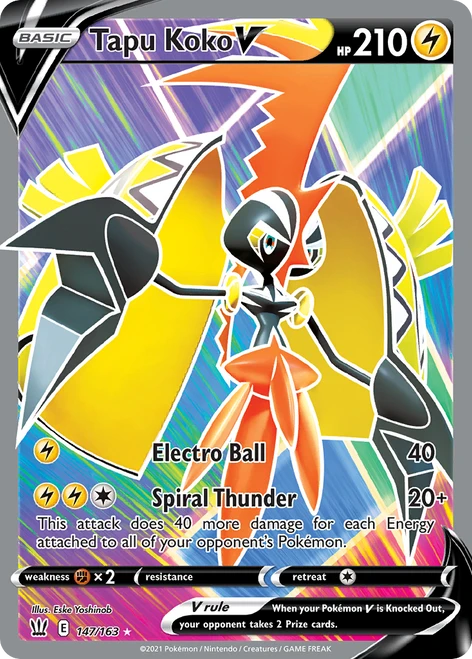 Tapu Koko V 147/163 - Battle Styles Holofoil