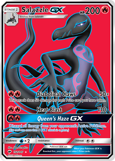 Salazzle-GX 132/147 - Burning Shadows Holofoil
