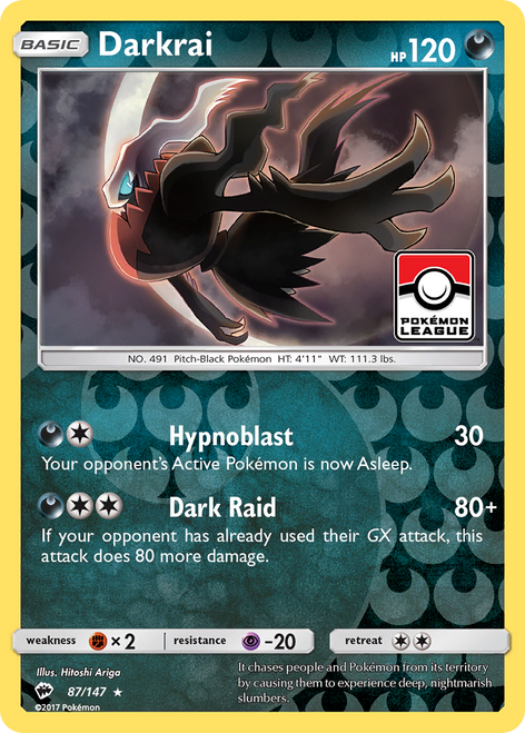 Darkrai 87/147 - Burning Shadows Holofoil