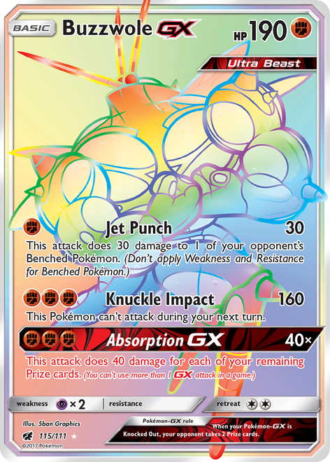 Buzzwole-GX 115/111 - Crimson Invasion Holofoil