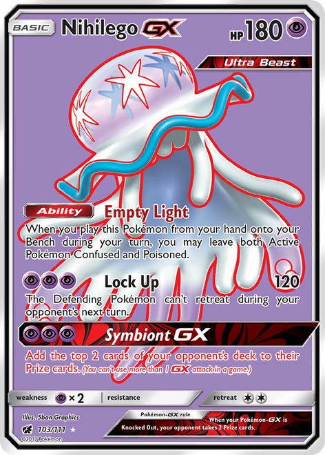 Nihilego-GX 103/111 - Crimson Invasion Holofoil