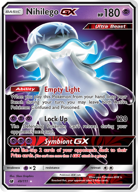 Nihilego-GX 49/111 - Crimson Invasion Holofoil