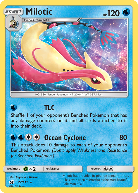 Milotic 27/111 - Crimson Invasion Reverse Holofoil