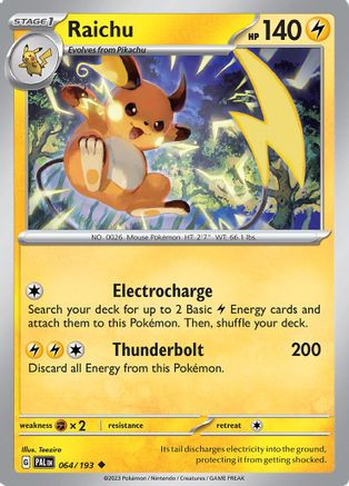 Raichu - 064/193 64 - SV02 Paldea Evolved