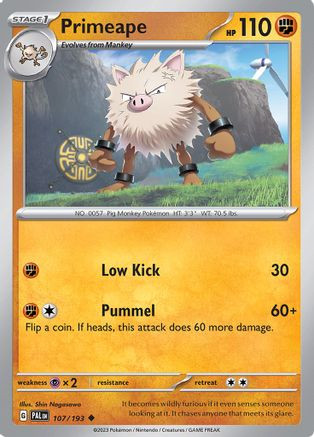 Primeape 107 - SV02 Paldea Evolved