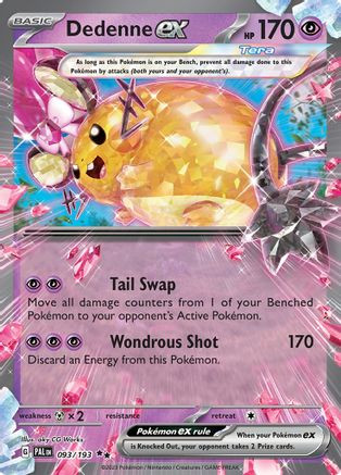 Dedenne ex - 093/193 93 - SV02 Paldea Evolved Holofoil
