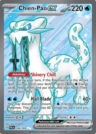 Chien-Pao ex - 236/193 236 - SV02 Paldea Evolved Holofoil