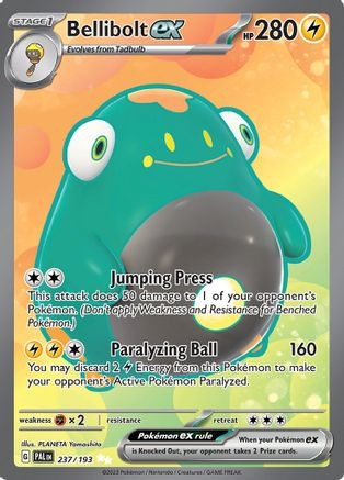 Bellibolt ex - 237/193 237 - SV02 Paldea Evolved Holofoil