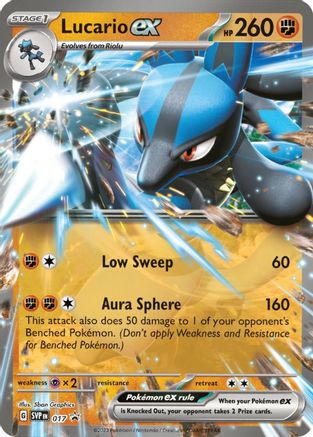 Lucario ex - 017 17 - SV Scarlet  Violet Promo Cards Holofoil