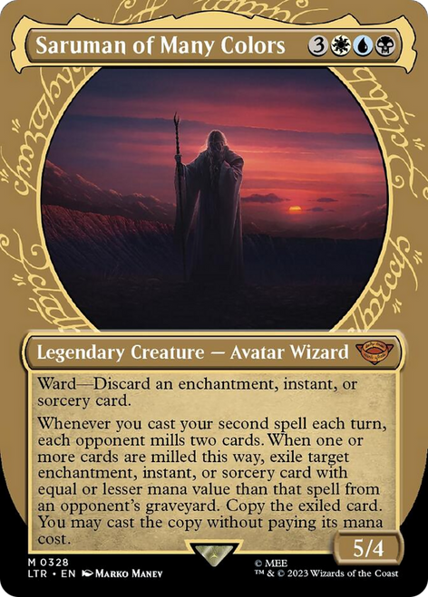 Saruman of Many Colors (LTR-328) - The Lord of the Rings: Tales of Middle-earth: (Showcase) (Borderless)