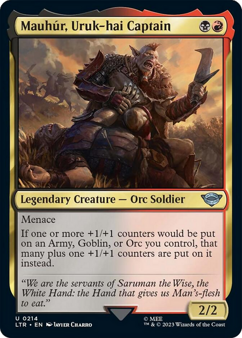 Mauhúr, Uruk-hai Captain (LTR-214) - The Lord of the Rings: Tales of Middle-earth Foil