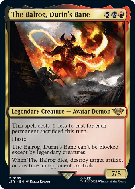 The Balrog, Durin's Bane (LTR-195) - The Lord of the Rings: Tales of Middle-earth