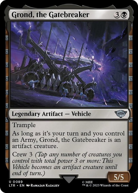 Grond, the Gatebreaker (LTR-089) - The Lord of the Rings: Tales of Middle-earth Foil