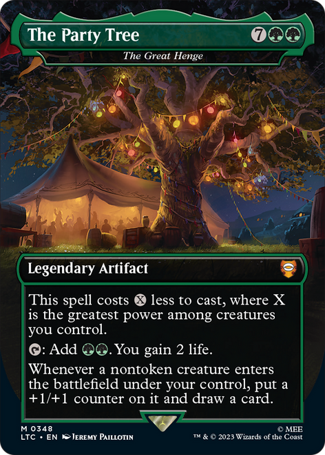 The Great Henge (LTC-348) - Tales of Middle-earth Commander / The Party Tree (Borderless) Foil