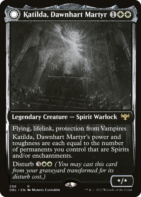 Katilda, Dawnhart Martyr // Katilda's Rising Dawn (DBL-288) - Innistrad: Double Feature: (Double Faced Transform)