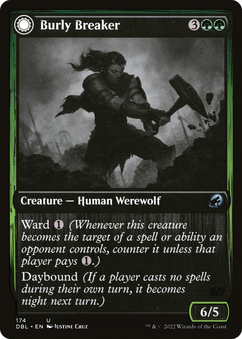 Burly Breaker // Dire-Strain Demolisher (DBL-174) - Innistrad: Double Feature: (Double Faced Transform) Foil