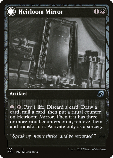 Heirloom Mirror // Inherited Fiend - Innistrad: Double Feature: (Double Faced Transform)