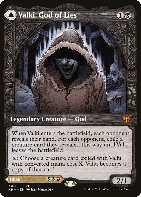 Valki, God of Lies // Tibalt, Cosmic Impostor (KHM-308) - Kaldheim: (Showcase) Foil
