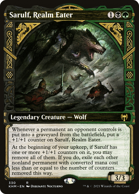 Sarulf, Realm Eater (KHM-330) - Kaldheim: (Showcase) Foil