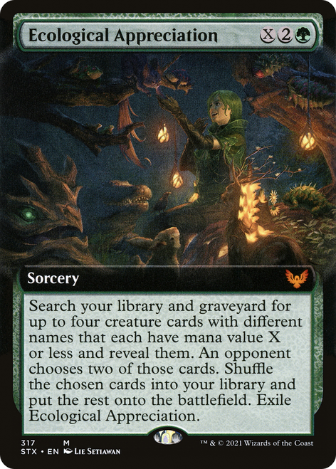 Ecological Appreciation (STX-317) - Strixhaven: School of Mages: (Extended Art)