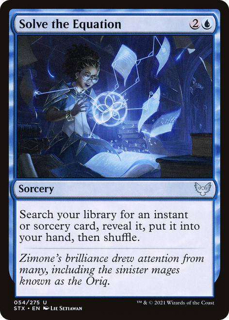 Solve the Equation (STX-054) - Strixhaven: School of Mages